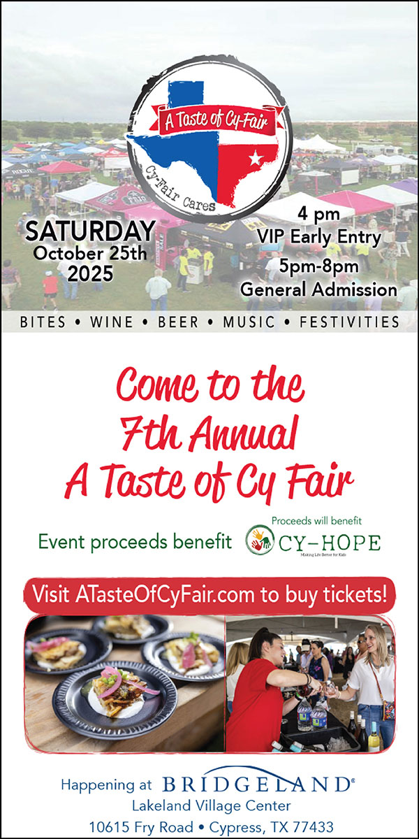 Find out more about A Tase of Cy-Fair