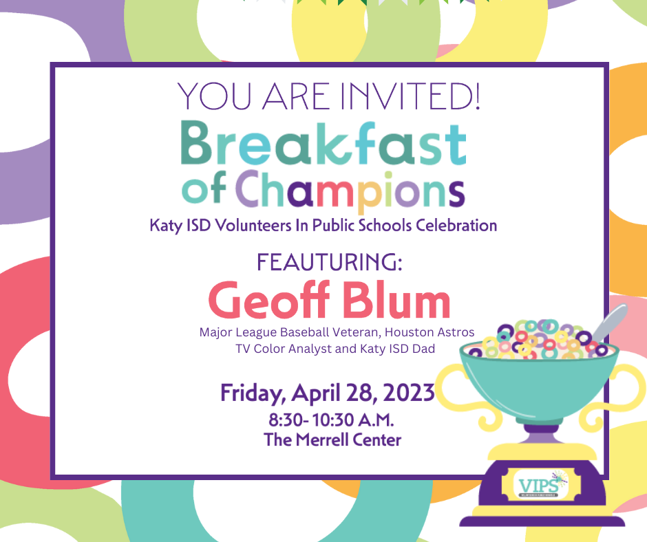 Katy ISD Breakfast of Champions - April 28th