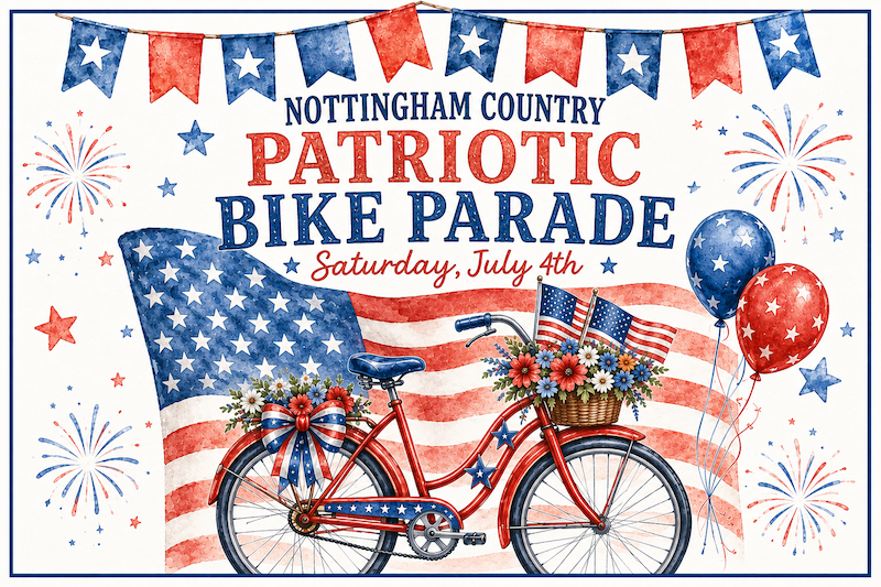 Nottingham Country Patriotic Bike Parade Returns July 4 with Family Fun, Community Spirit and a Celebration of America’s 250th Birthday