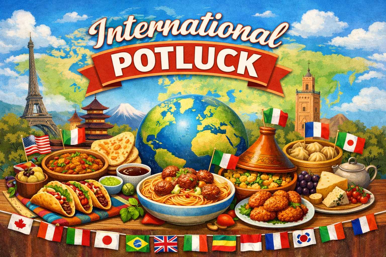 Lakes on Eldridge International Potluck Set for April 18 at Clubhouse: A Night of Food, Culture, and Community