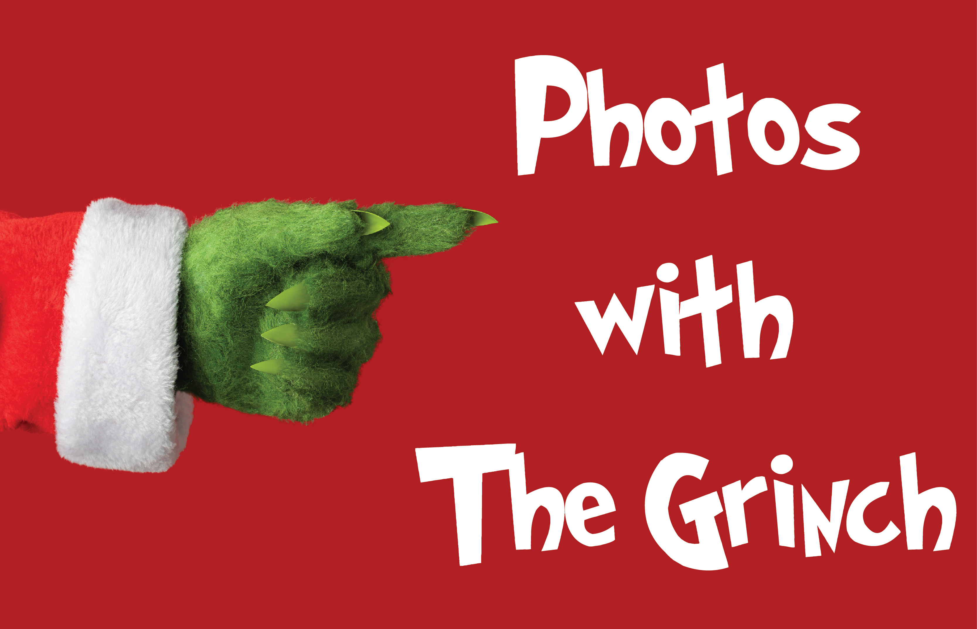 REMINDER: Don't Miss the 5th Annual Photos with the Grinch Event in Williamsburg Settlement