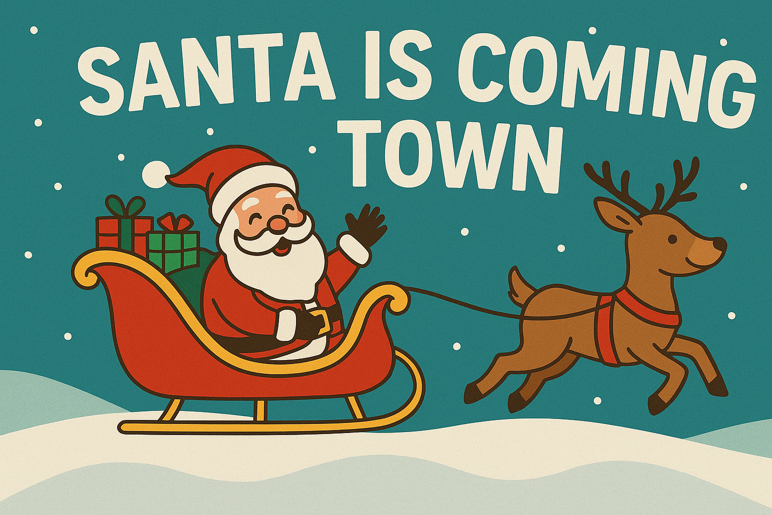 REMINDER: Santa's Sleigh Rolls Through Copper Grove December 14: Holiday Cheer on Every Corner