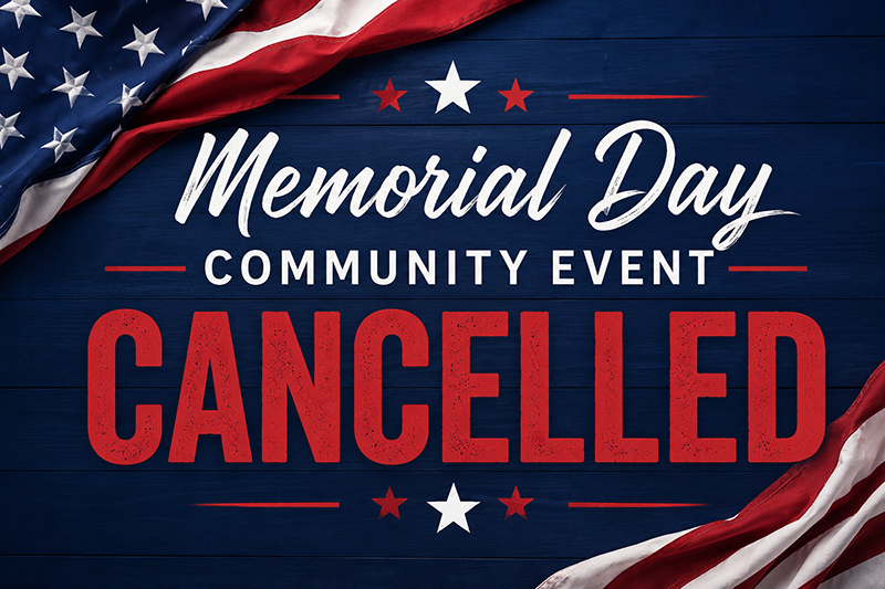 NOTICE: Inverness Estates Memorial Day Community Event CANCELED Due to Weather Concerns