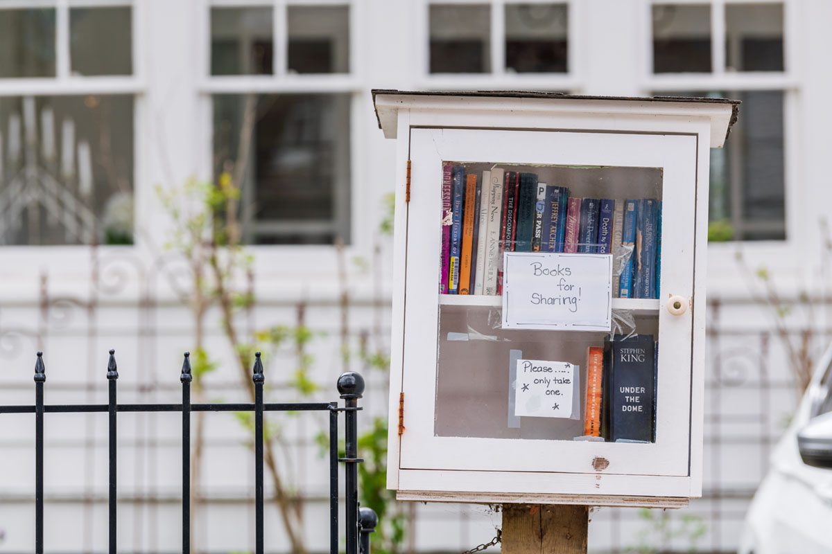 Good Neighbor News: Julie Clements Refreshes the Little Free Library