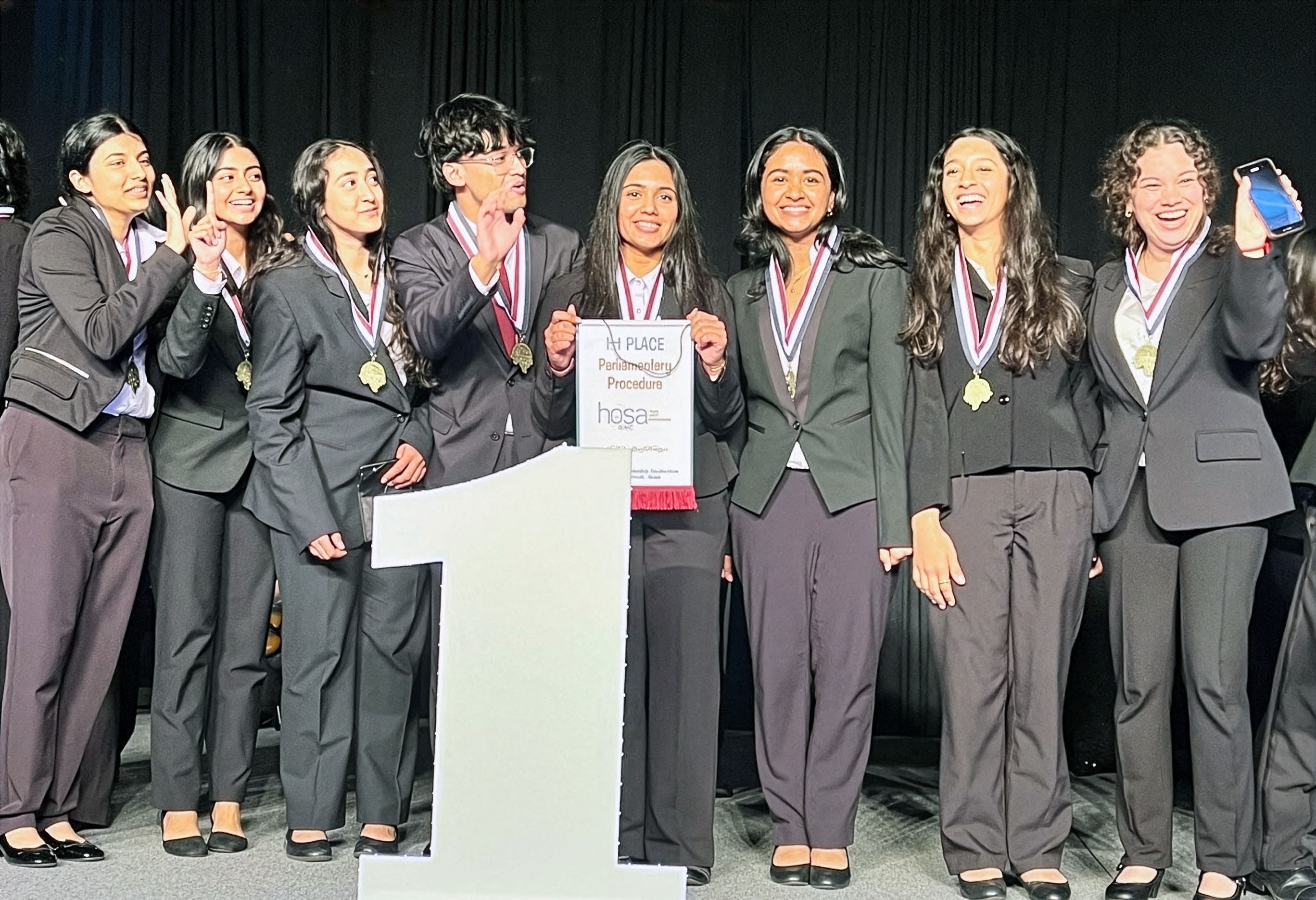 Leadership Beyond the Classroom: Seven Lakes High School Students Earn State Championship in HOSA Parliamentary Procedure