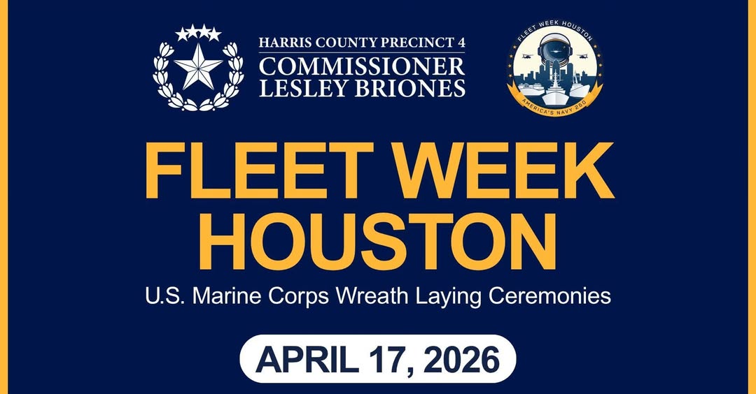 Wreath Laying Ceremony at Bear Creek War Memorial Honors Fallen Heroes During Fleet Week Houston 2026