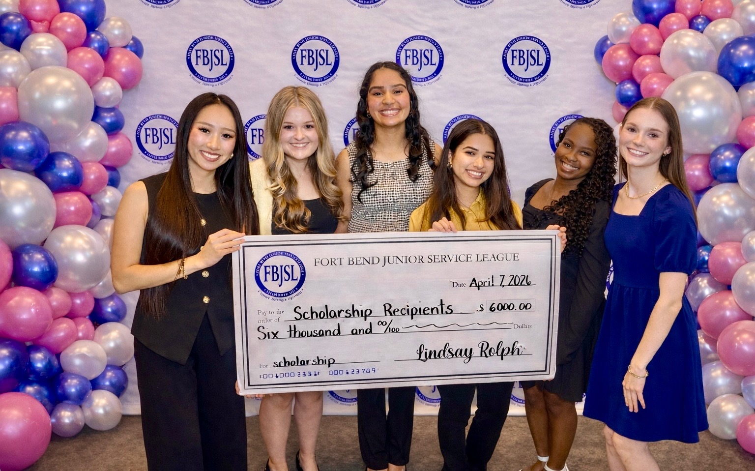 Fort Bend County Students Honored: Six Young Women Awarded 2026 FBJSL Volunteer Scholarships for Service and Leadership