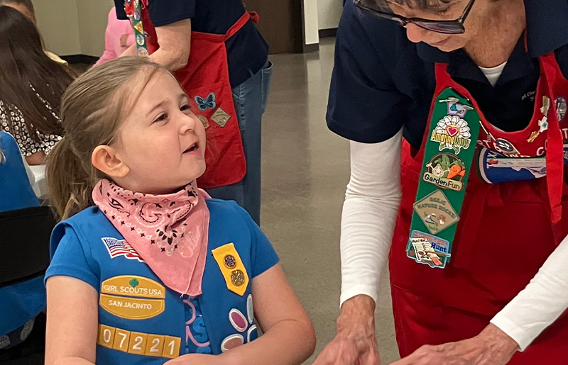 Fort Bend County Master Gardeners Help Girl Scouts Discover 'Shapes in Nature' Through Hands-On Learning in Rosenberg