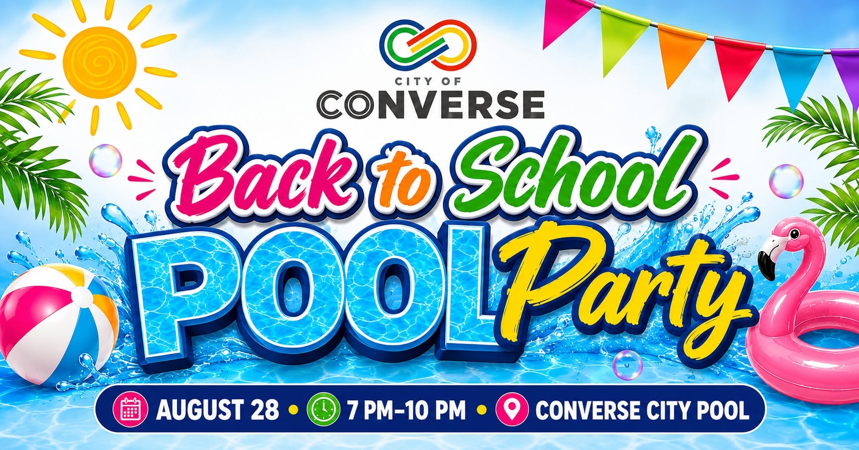Free Back-to-School Pool Party Brings One More Summer Night to Converse