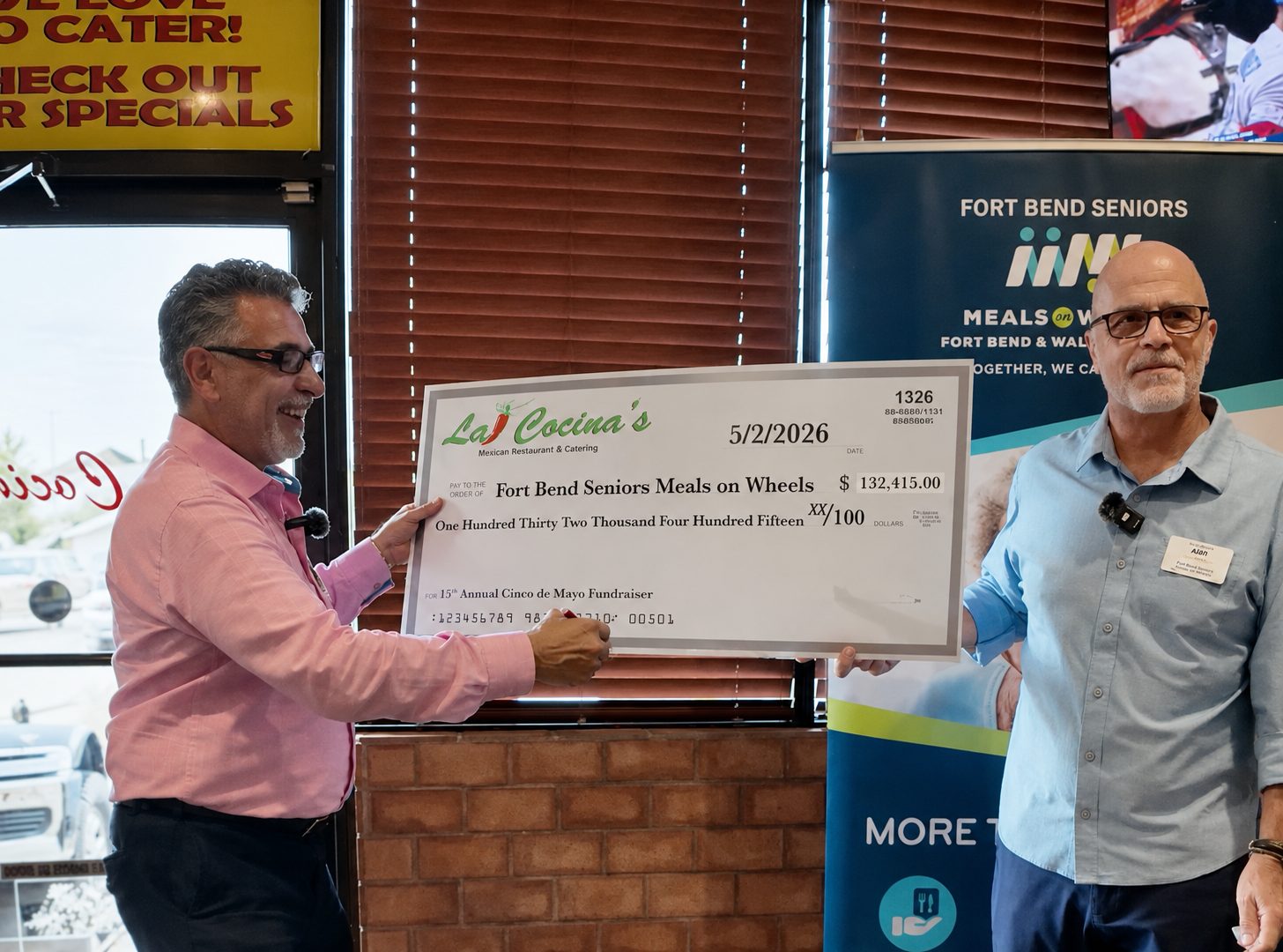 La Cocina’s Cinco de Mayo Fundraiser Raises Record $132,415 for Fort Bend Seniors Meals on Wheels