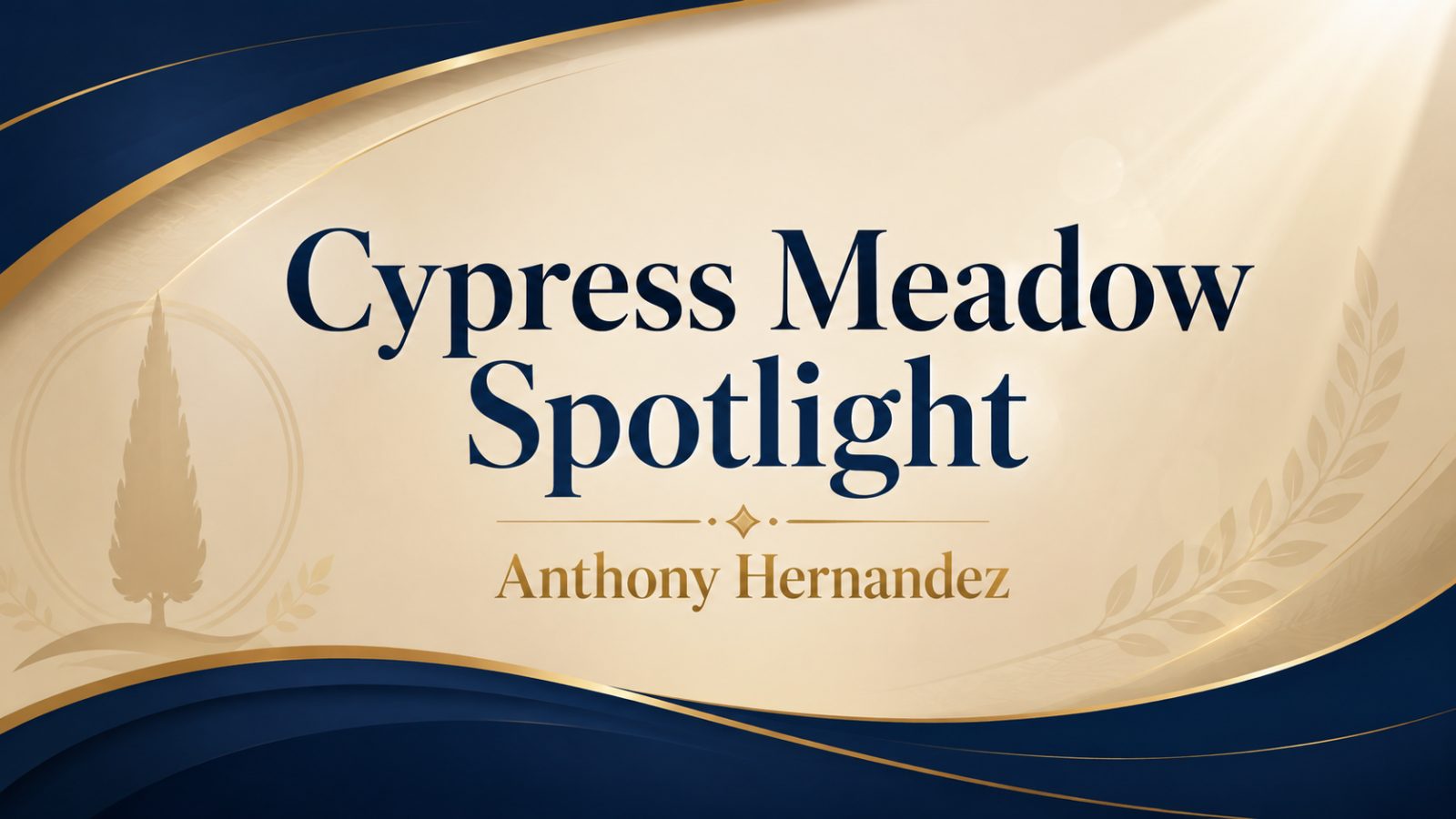Cypress Meadow Graduate Spotlight: Anthony Hernandez Sets His Sights on Law School and Public Service