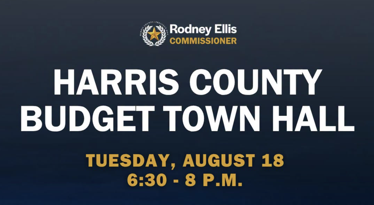 Eagle Landing Residents Invited to Harris County Budget Town Hall as Precinct 1 Budget Decisions Take Shape