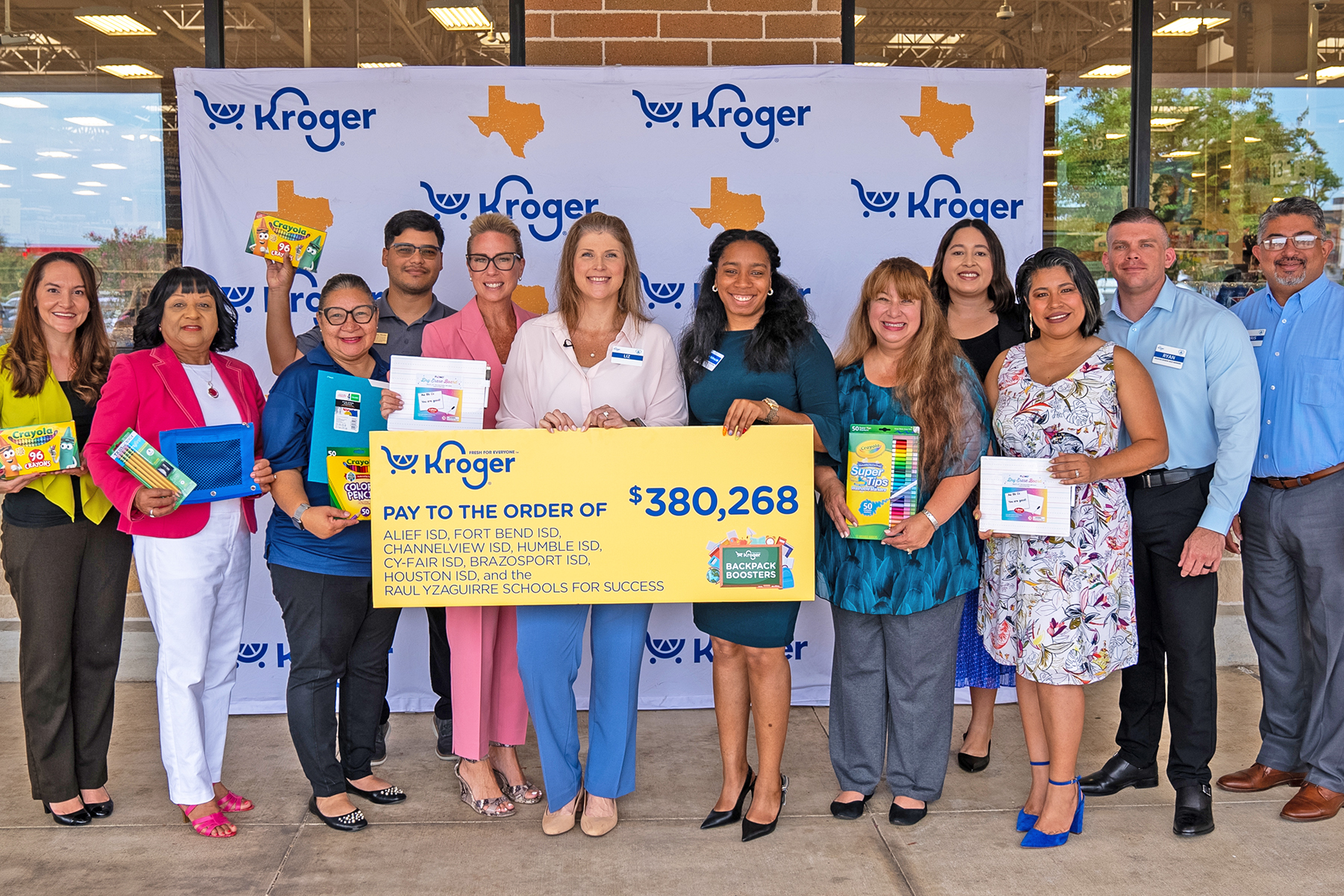 Kroger Backpack Boosters Donates $380,000 in School Supplies to Local Districts, Including CFISD