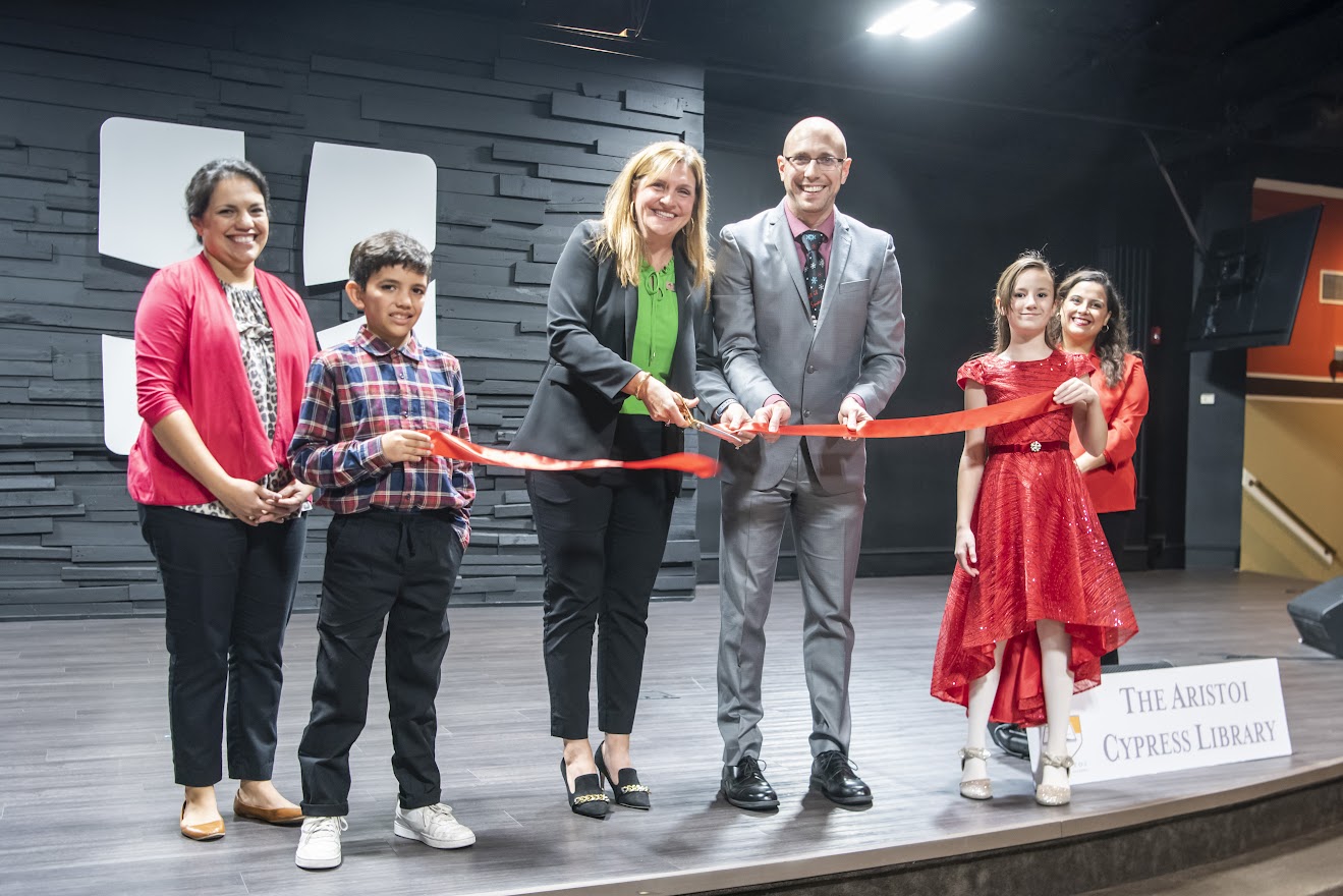 Aristoi Classical Cypress' Ribbon Cutting for New Library