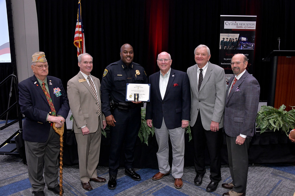 Houston Police Executive Assistant Chief Keith Seafous Honored with SAR Law Enforcement Medal at Cy-Fair Chamber Luncheon