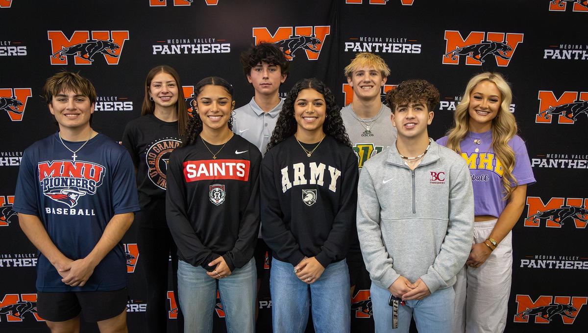 Medina Valley High School Seniors Sign to Compete at Collegiate Level, Marking Major Milestone for Panther Athletics