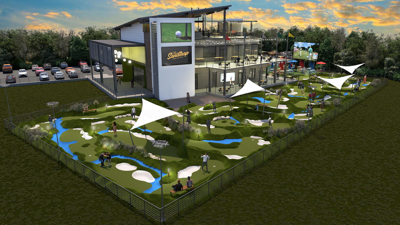 The Sandtrap Bringing Indoor Golf, Food and League Nights to Spring’s Riley Fuzzel Corridor