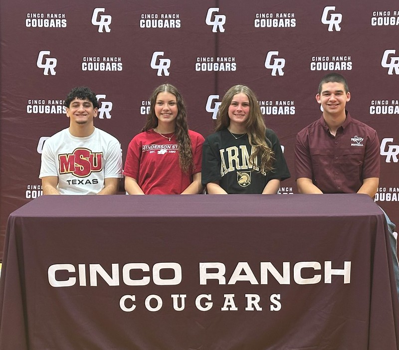 Cinco Ranch High School Athletes Sign National Letters of Intent on Katy ISD National Signing Day