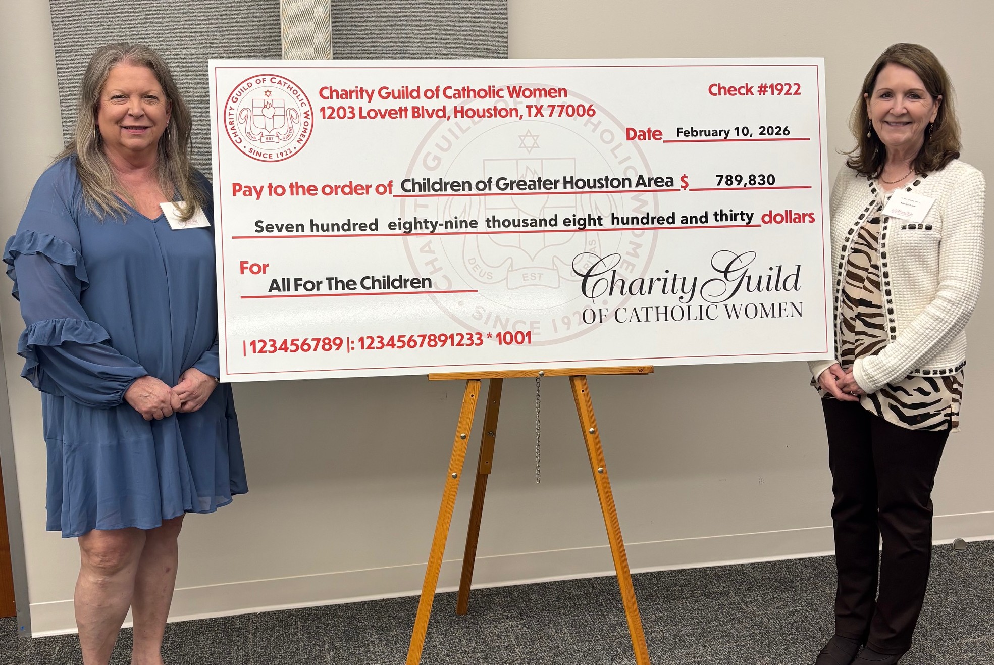 Charity Guild of Catholic Women Awards $789,830 to Over 60 Houston Children’s Charities for 2025–2026 Grant Year