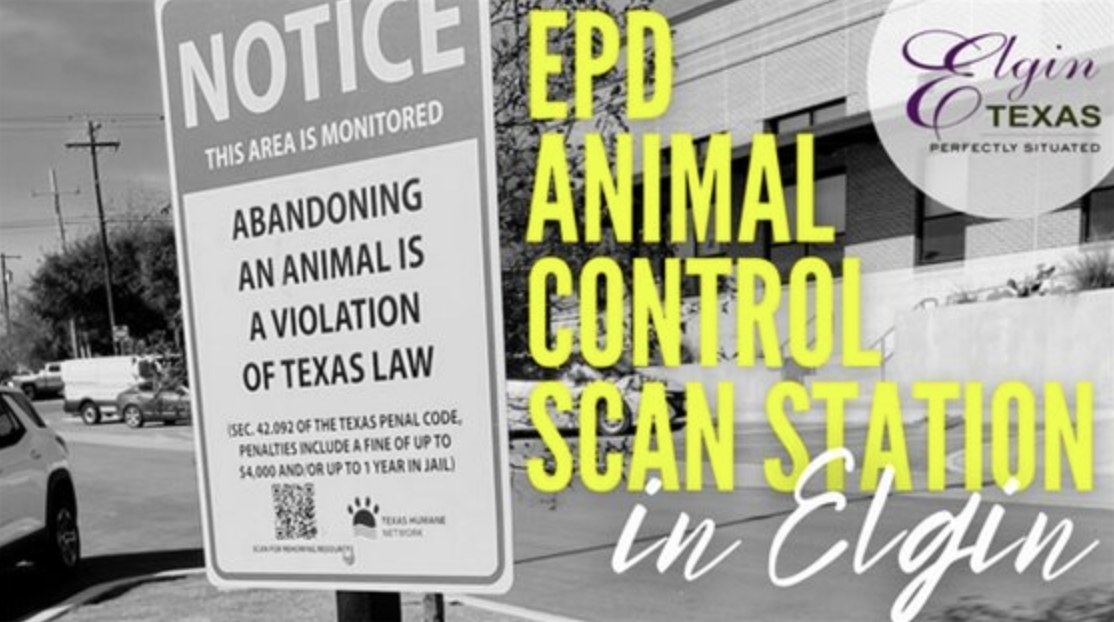 Elgin Installs First Pet Scanning Station at Veterans Memorial Park to Help Reunite Lost Pets Quickly