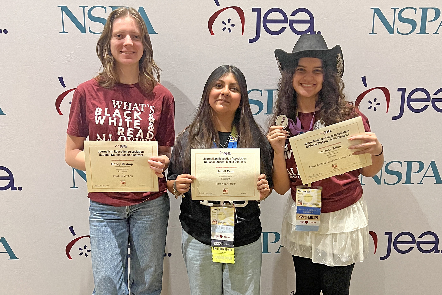 Cypress Woods High School Journalism Students Place at Journalism Education Association National Contest