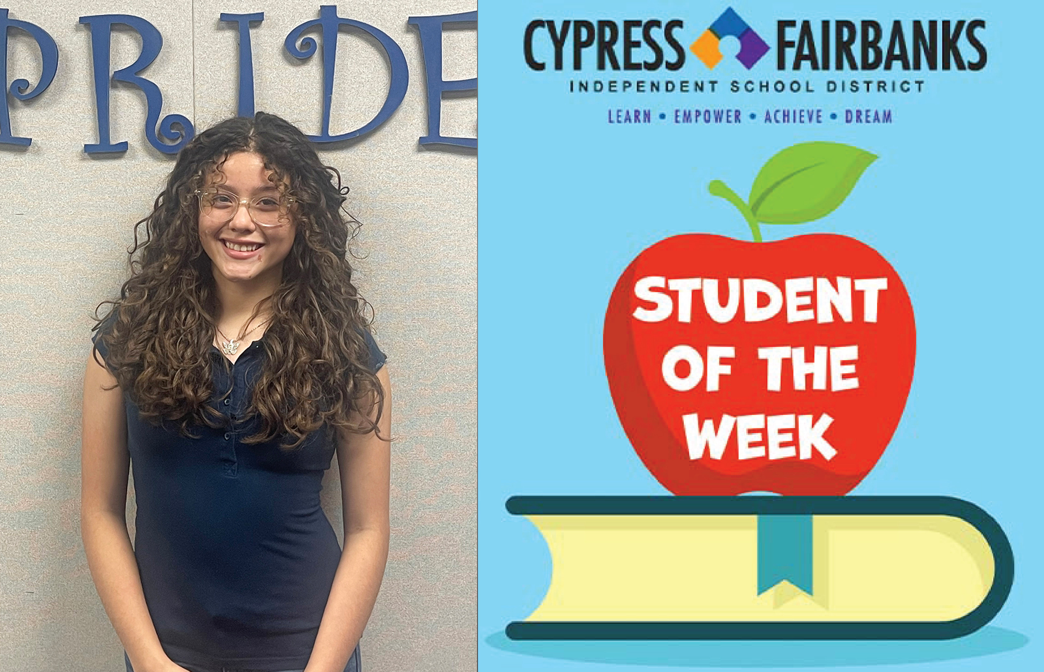 Cypress Ridge High School Junior Allison Ramirez Named CFISD Student of the Week