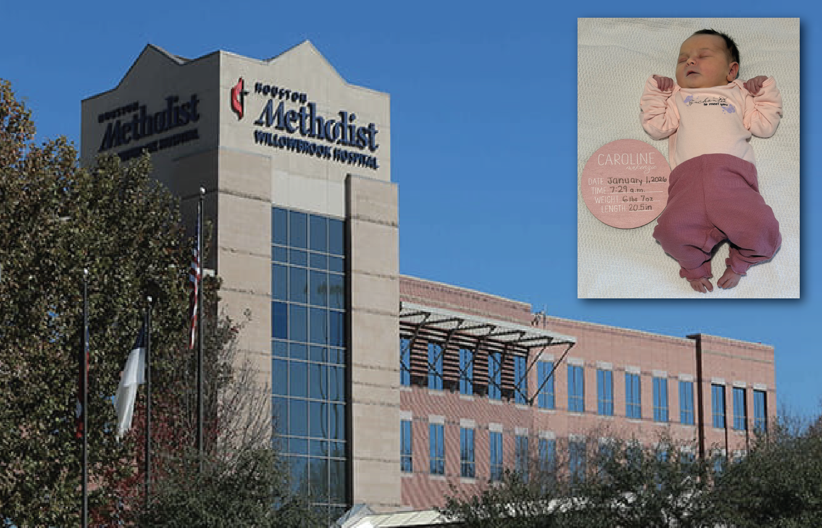 New Year, New Life: Meet the First Baby of 2026 Born at Houston Methodist Willowbrook Hospital