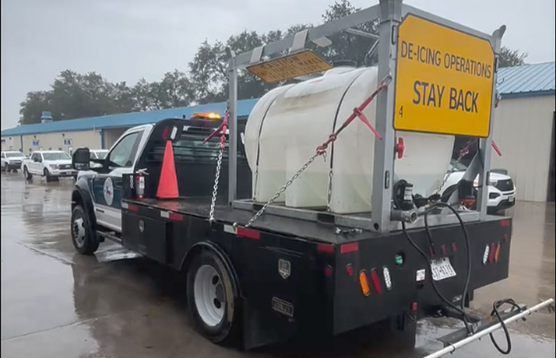 Harris County Precinct 3 Steps Up Winter Storm Prep with Brine Road Treatments and Community Support