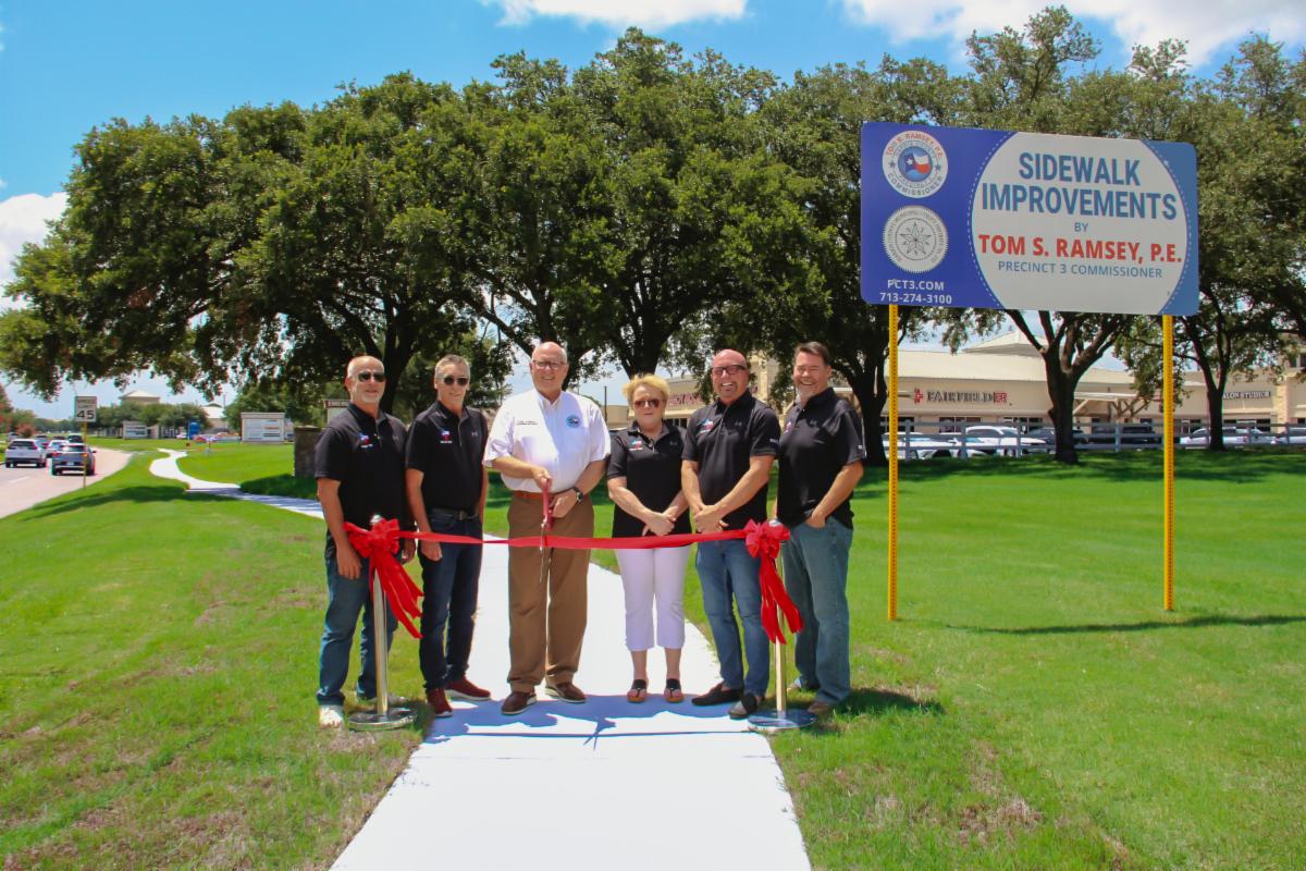 Harris County Precinct 3 and MUD 322 Complete New Cypresswood Drive and Mason Road Sidewalks in Fairfield