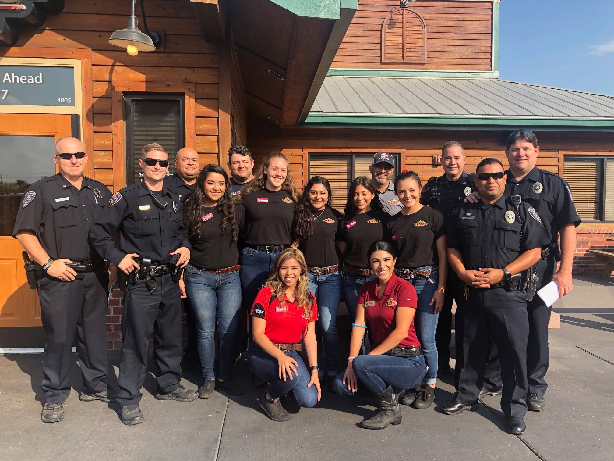 Texas Roadhouse Tip-A-Cop Puts Law Enforcement Officers on Serving Duty in Katy, Richmond and Rosenberg