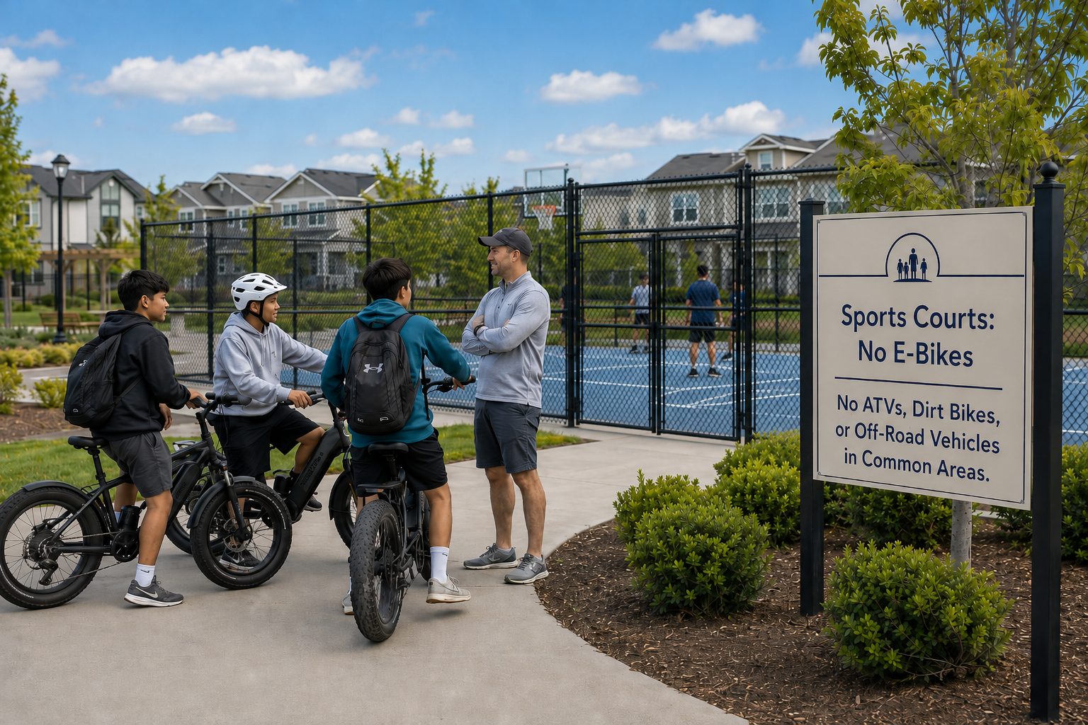 E-Bike Concerns Reach Magnolia Springs as Community Leaders Reinforce Rules for Courts, Green Spaces and Common Areas