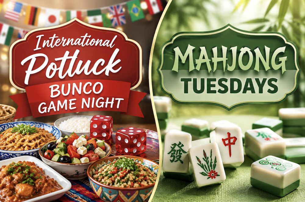 Westheimer Lakes Residents Invited to Connect Through Mahjong Tuesdays and an International Potluck Bunco Night