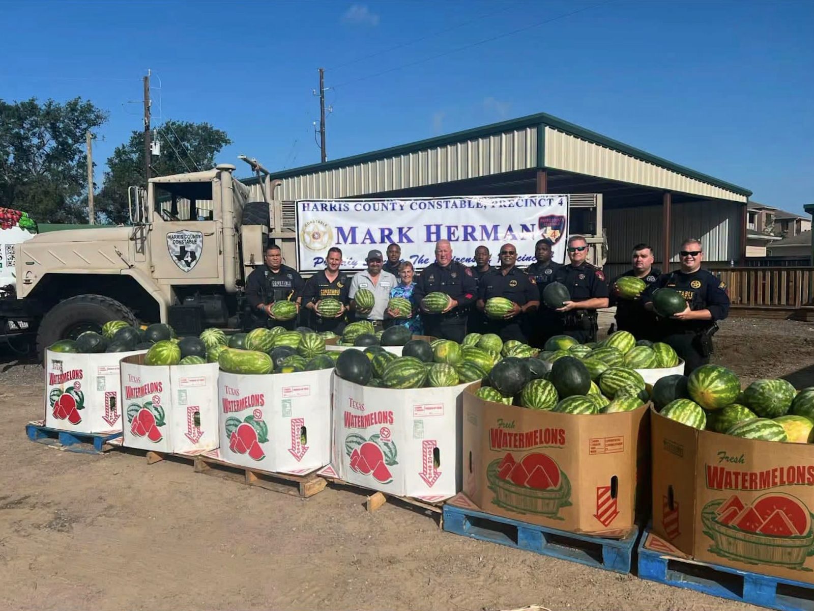 Constable Mark Herman’s Free Watermelon Giveaway Returns July 14 at Atkinson Farms in Spring