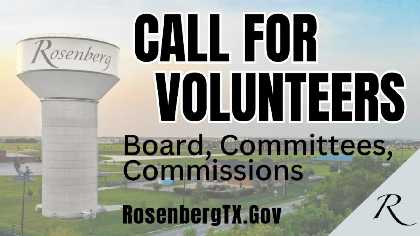 Rosenberg Residents Invited to Help Shape Parks, Recreation and Economic Development Through City Board Openings
