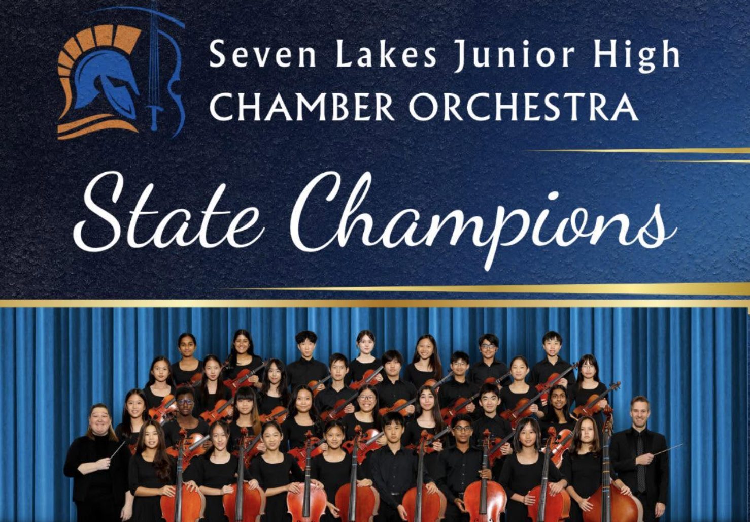 Seven Lakes Junior High Chamber Orchestra Wins Texas Honor Orchestra Competition, Earns 2027 TMEA Performance