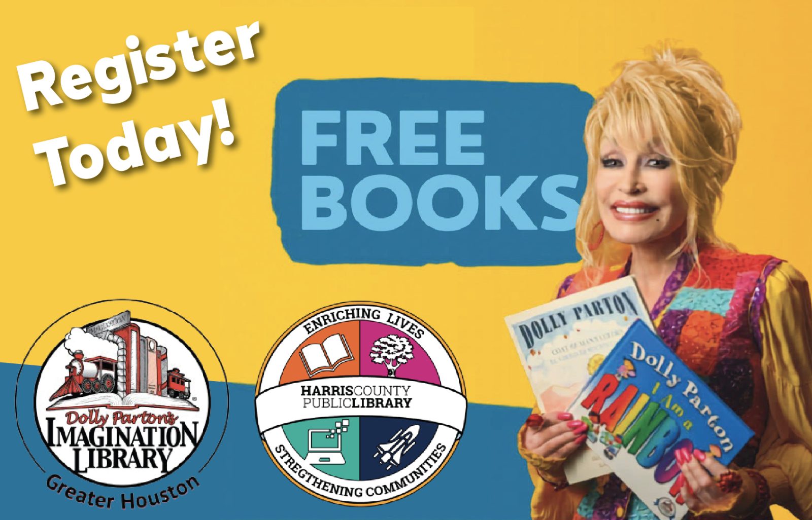 Free Monthly Books For Harris County Children: How Williamsburg Settlement Families Can Join Dolly Parton’s Imagination Library