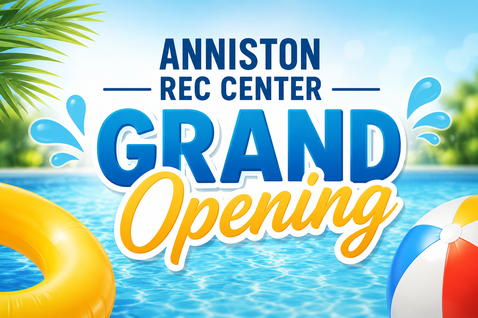 Anniston Rec Center Grand Opening Set to Bring a Day of Summer Fun, Family Activities and Community Celebration