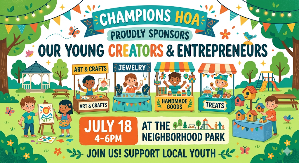 Young Entrepreneurs Invited to Showcase Their Talents at Champions Park Children's Makers Market