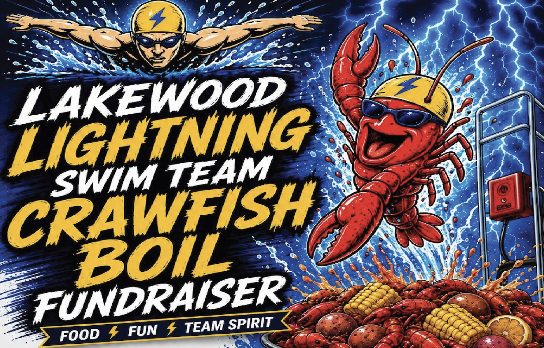 Lakewood Lightning Crawfish Boil Returns June 6, Bringing Neighbors Together to Support Local Swimmers