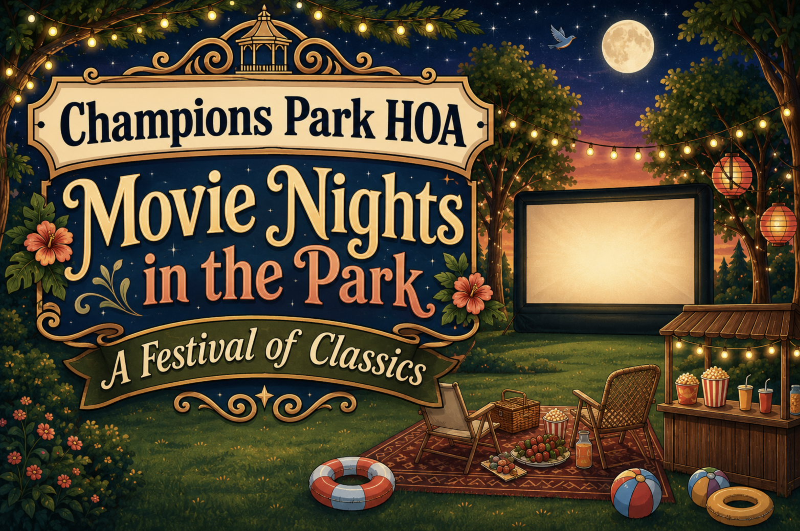 Champions Park HOA Launches Summer Movie Nights Series in the Park