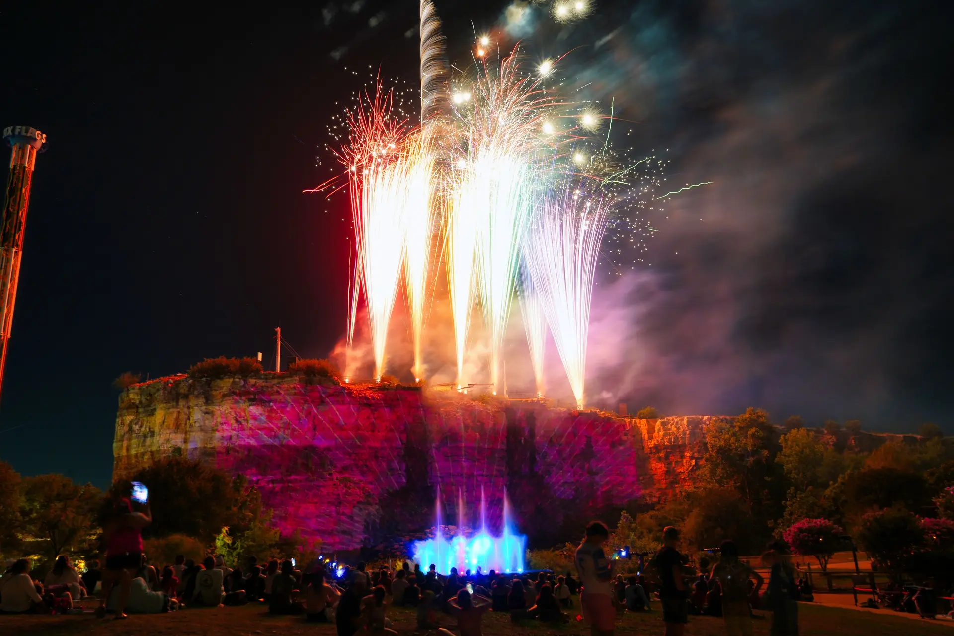 Celebrate the Fourth of July at Six Flags Fiesta Texas With 360-Degree Fireworks and Summer Nighttime Entertainment