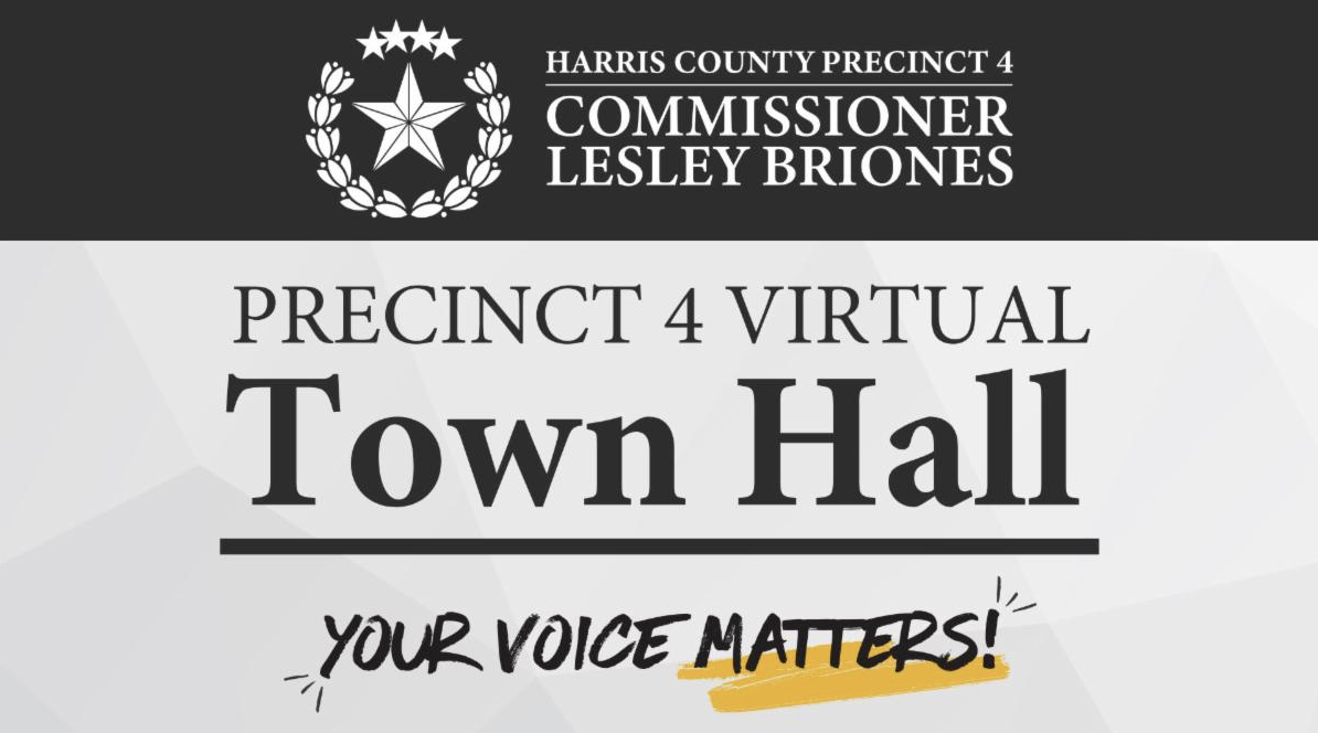 Virtual Town Hall Offers Highland Trails Residents a Direct Line to Harris County Precinct 4 Leadership