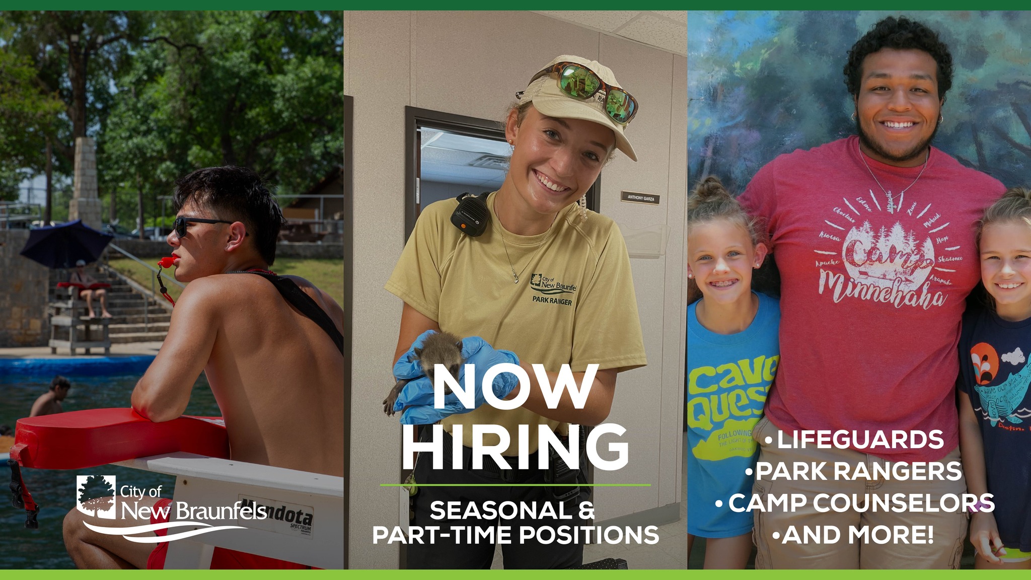 City of New Braunfels Opens Summer Job Opportunities for Lifeguards, Camp Counselors, Park Rangers and More