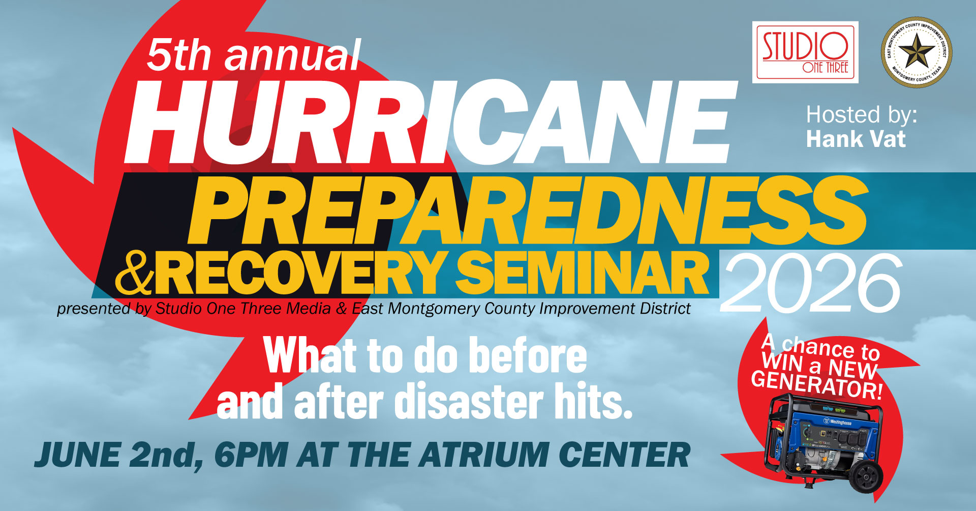 Free Hurricane Preparedness Seminar Coming to New Caney Ahead of 2026 Storm Season