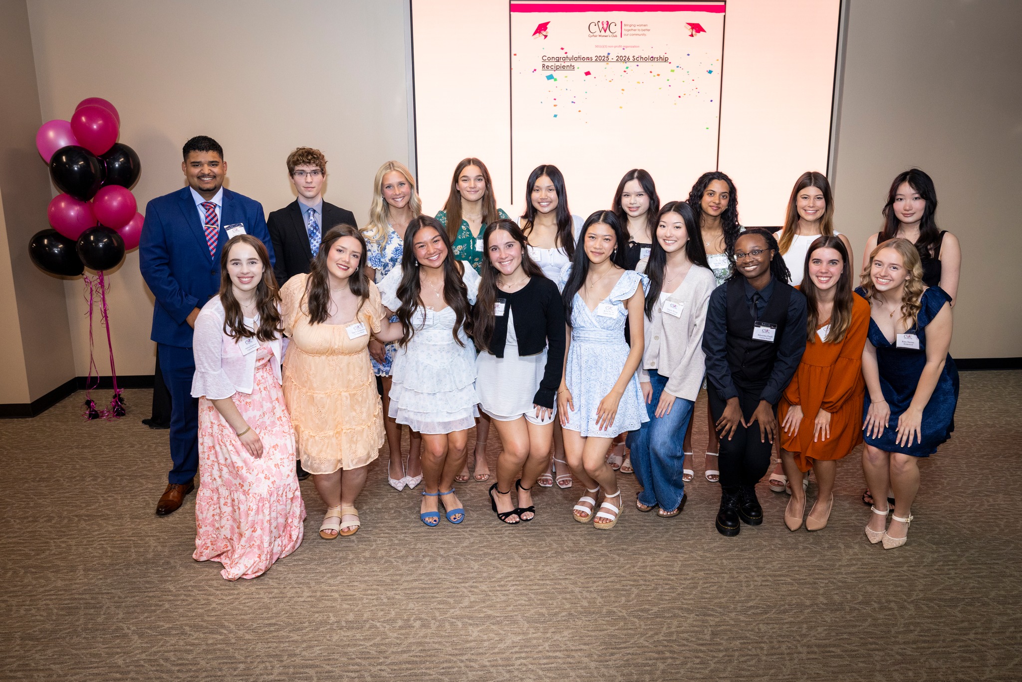 Cy-Fair Women’s Club Awards 20 Scholarships to Class of 2026 Seniors During Memorial Hermann Cypress Ceremony
