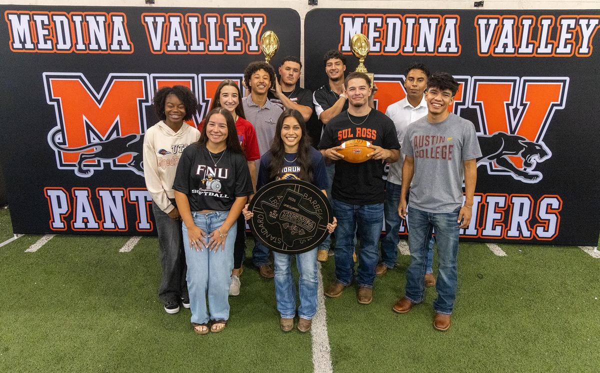 Medina Valley High School Athletes Sign With Colleges, Marking Major Milestone for Panthers Athletics