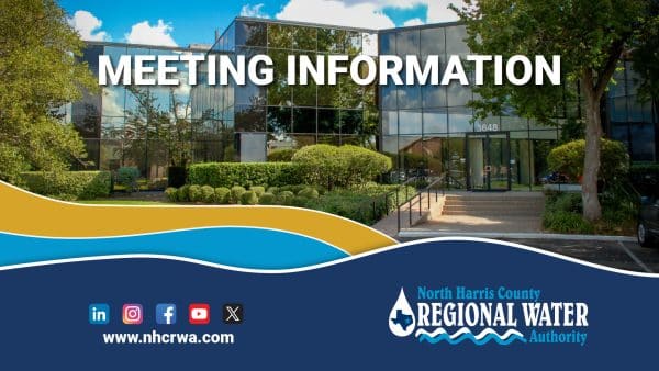 North Harris County Water Meeting May 2026: What Residents Need to Know About Rates, Supply, and Future Infrastructure