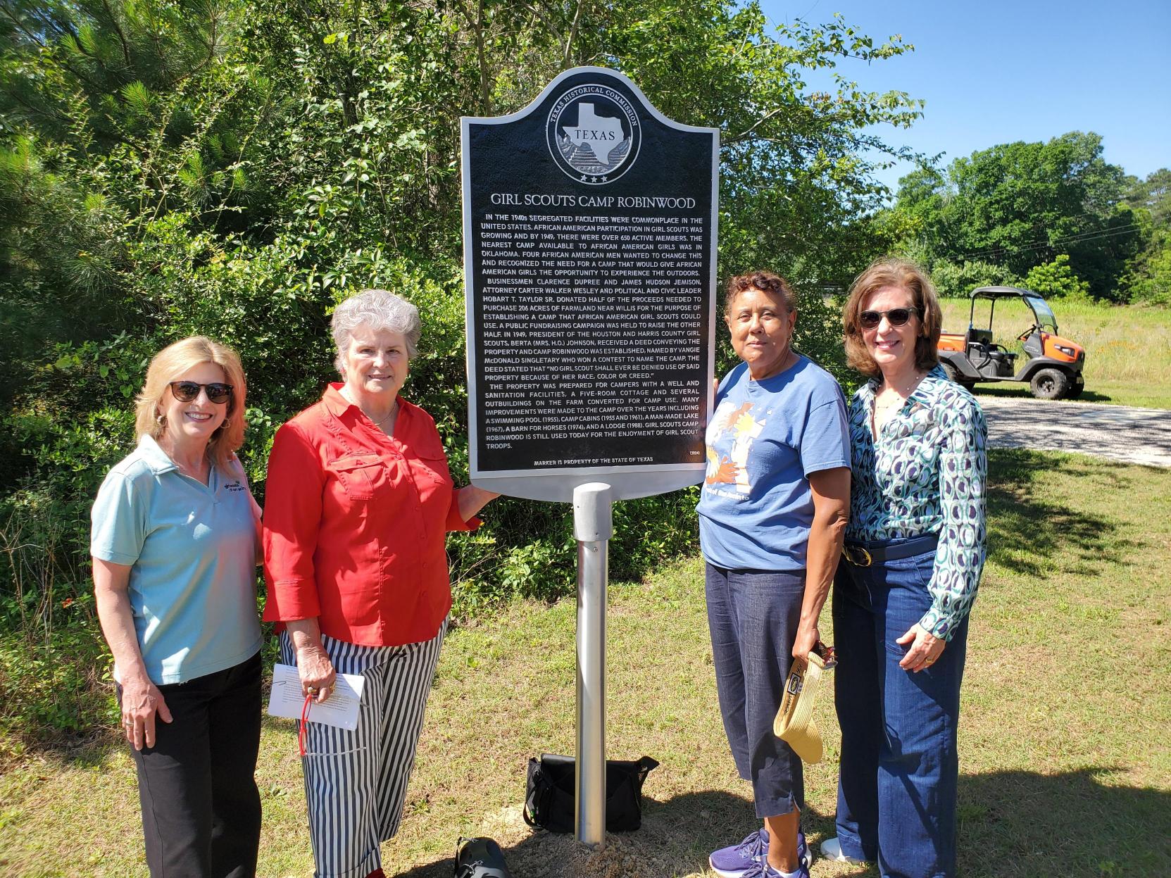 Camp Robinwood’s Story Becomes Part of Texas History With New State Historical Marker in Willis