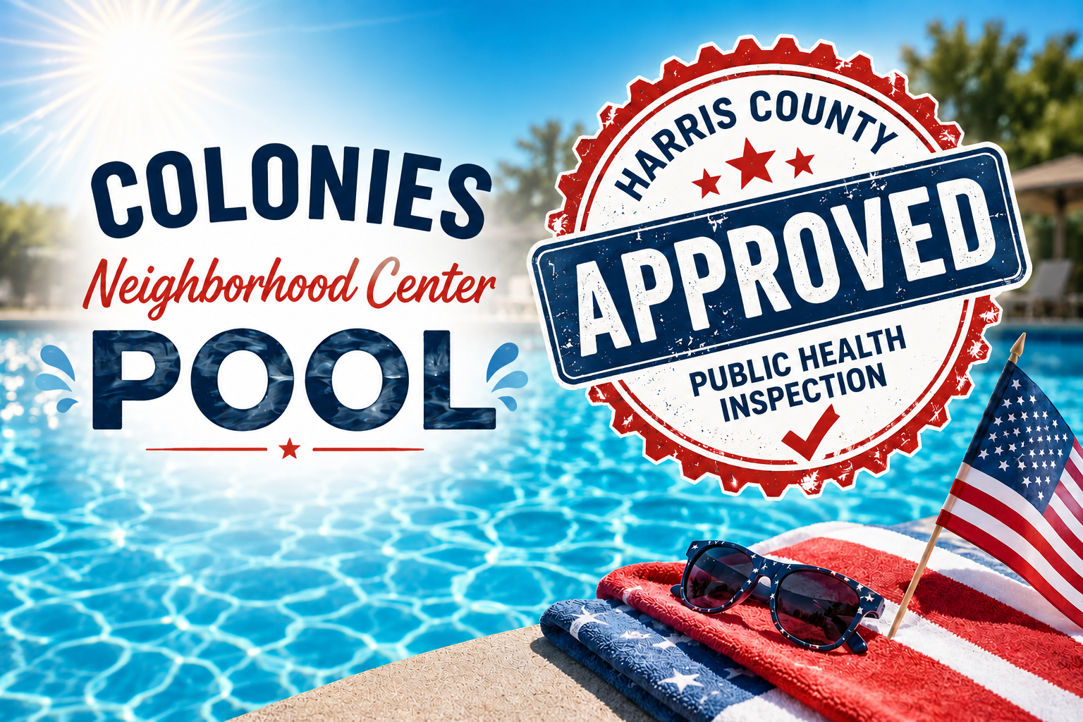 Colonies Neighborhood Center Pool to Open Memorial Weekend Following Harris County Health Approval