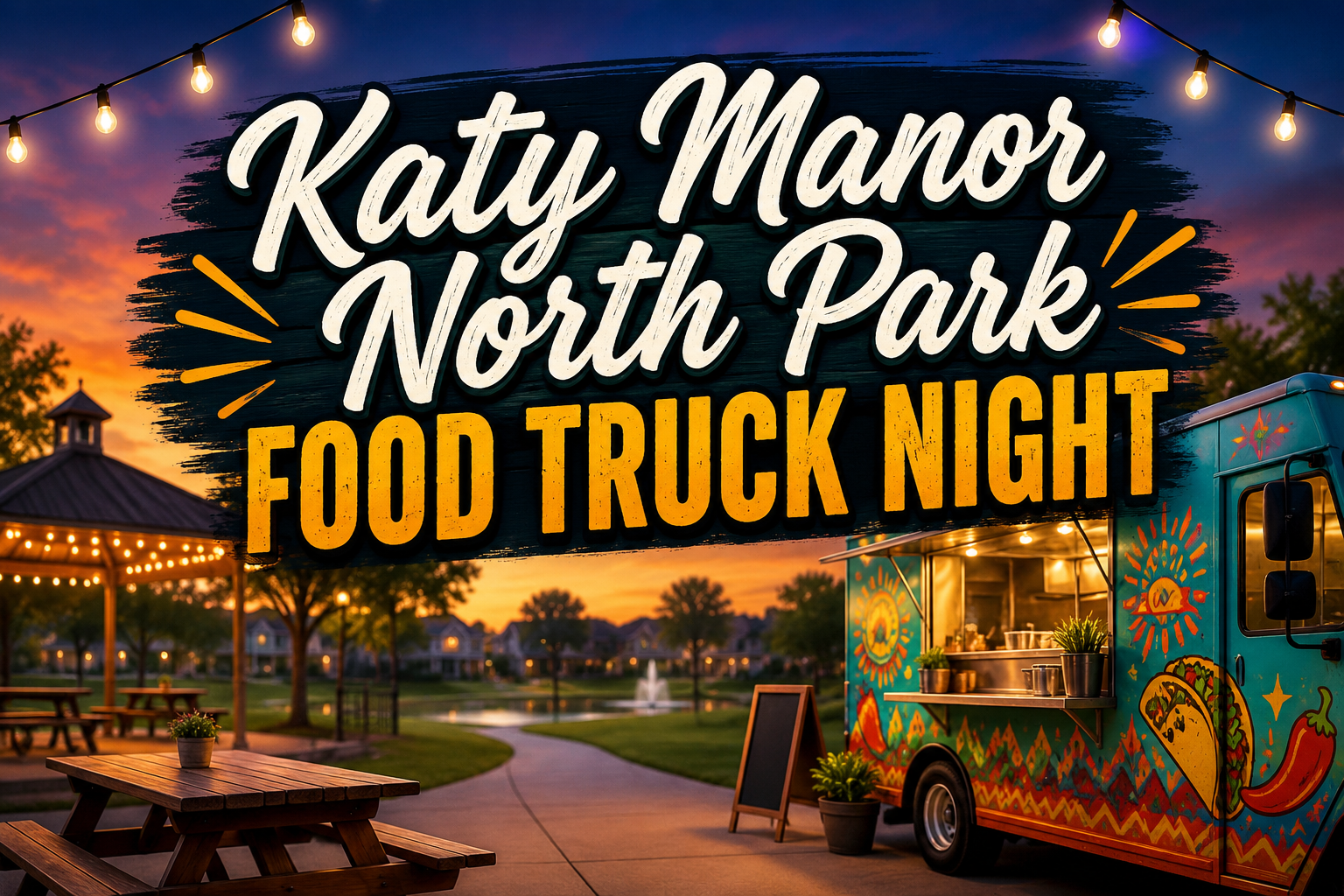 King Crossing Residents Invited to Katy Manor North Park Food Truck Night This Week